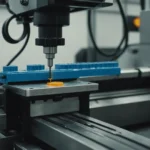 Injection molding machine with clamping force mechanism in operation