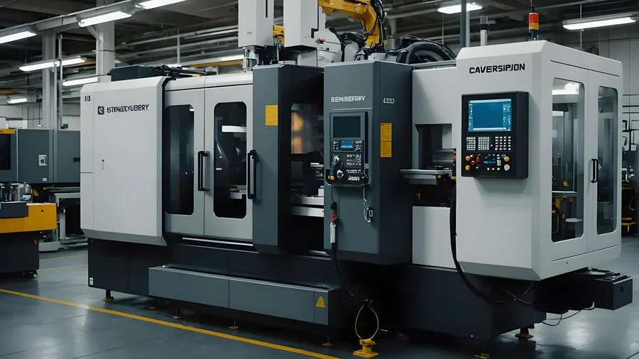 Detailed view of an injection molding machine showing the gate mechanism and molten plastic flow