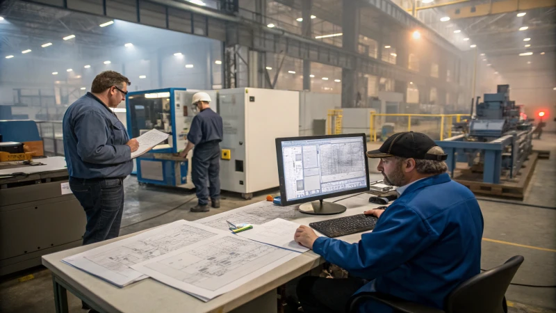 Injection mold development process in a factory setting
