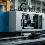 Injection molding machine with a focus on mold design adjustments.