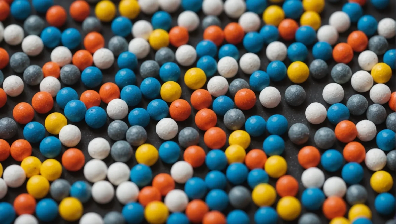 Plastic pellets with various fillers for injection molding