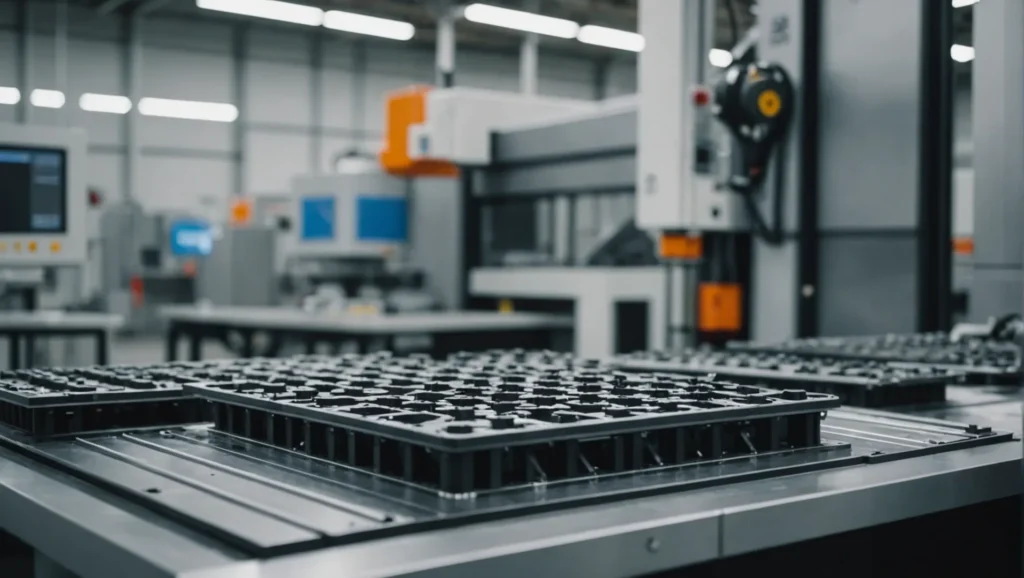 Injection mold with pressure balance control elements