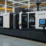 Injection molding machine with rapid cooling system