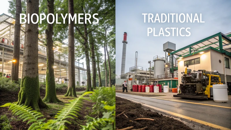 Comparison of biopolymers and traditional plastics
