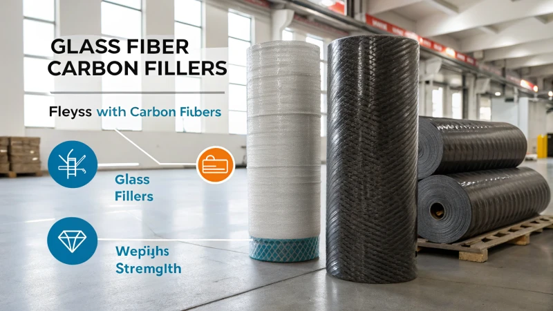 Comparison of glass fiber fillers and carbon fiber fillers in an industrial setting