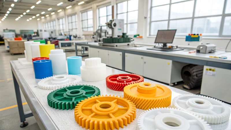 An organized industrial factory showcasing injection molded UHMWPE components.