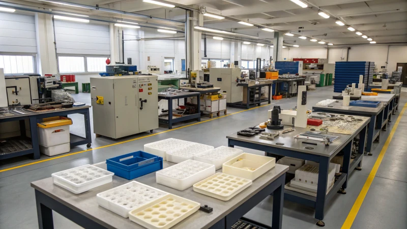 A well-organized workshop for molding techniques in product design.