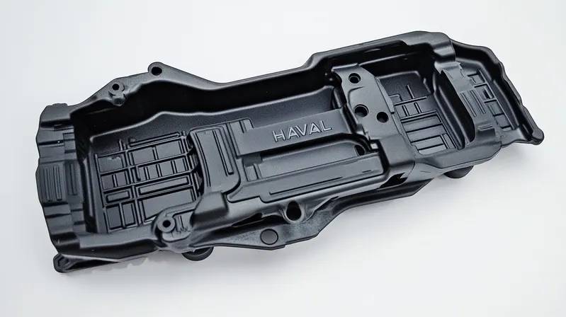 Black underbody panel with 'HAVAL' embossed, used for vehicle protection