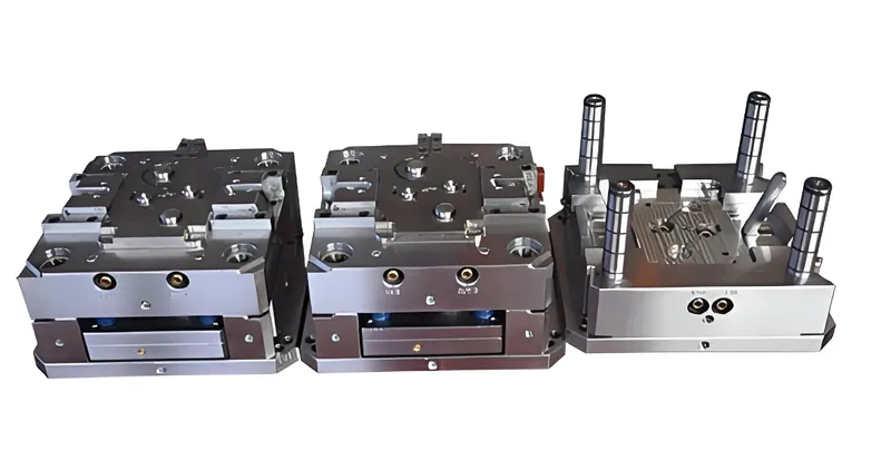 Three metal injection molding tools used for manufacturing